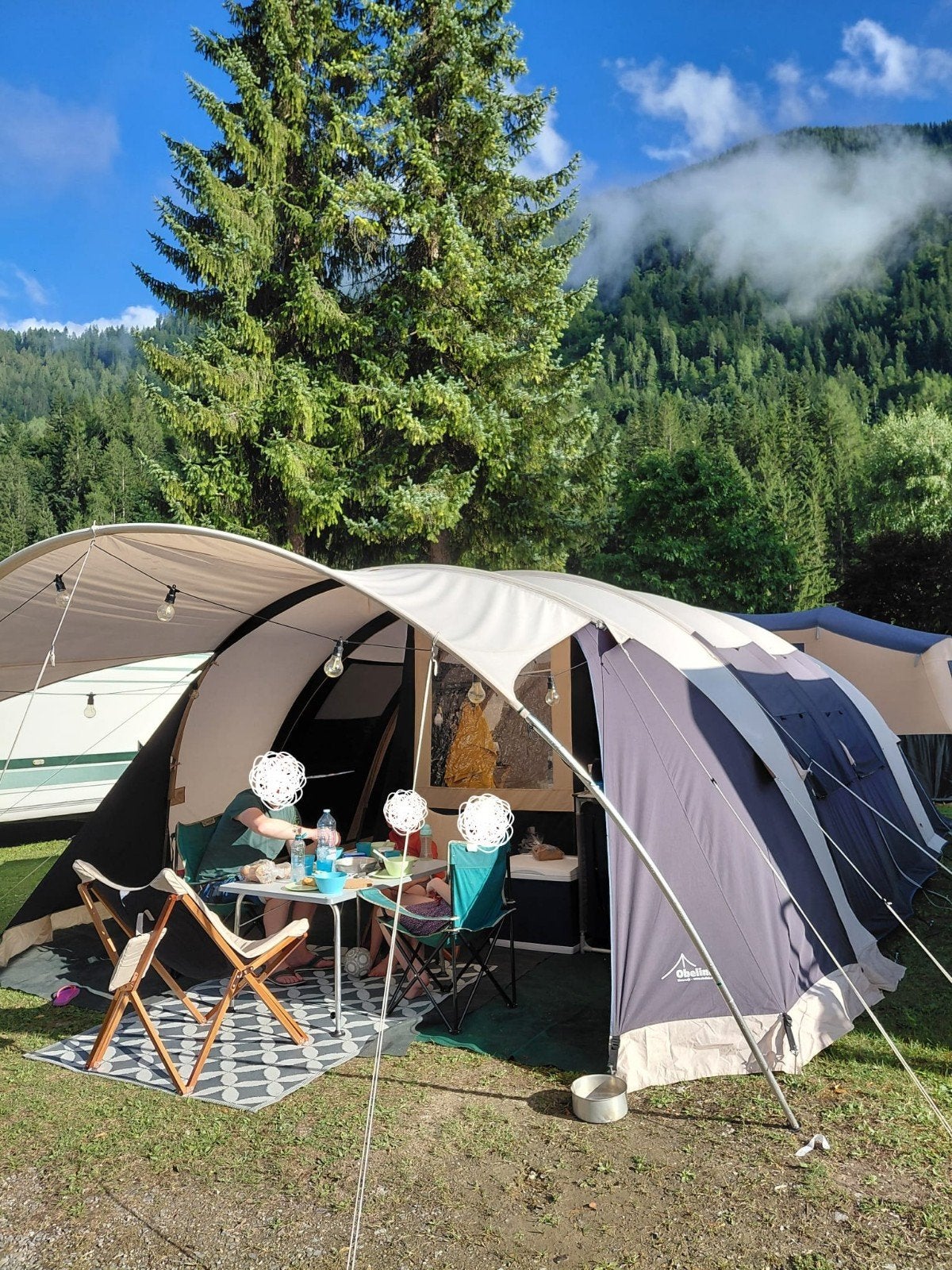 Obelink trail 600 TC, grote tunneltent, 6 personen, Caravans en Kamperen, Tenten, Ophalen, Gebruikt, Tot en met 6