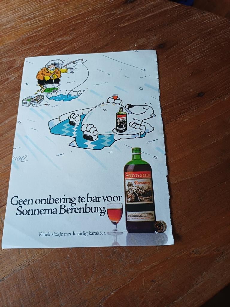 Advertentie van Sonnema berenburg 1 1985, Verzamelen, Ophalen of Verzenden, Zo goed als nieuw, Overige typen