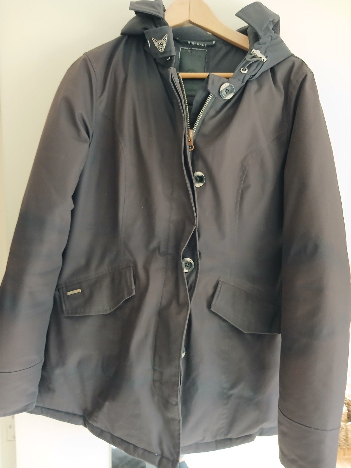 Airforce Jas Maat L - Heerlijk Warm, Airforce, Zwart, Maat 42/44 (L), Ophalen of Verzenden