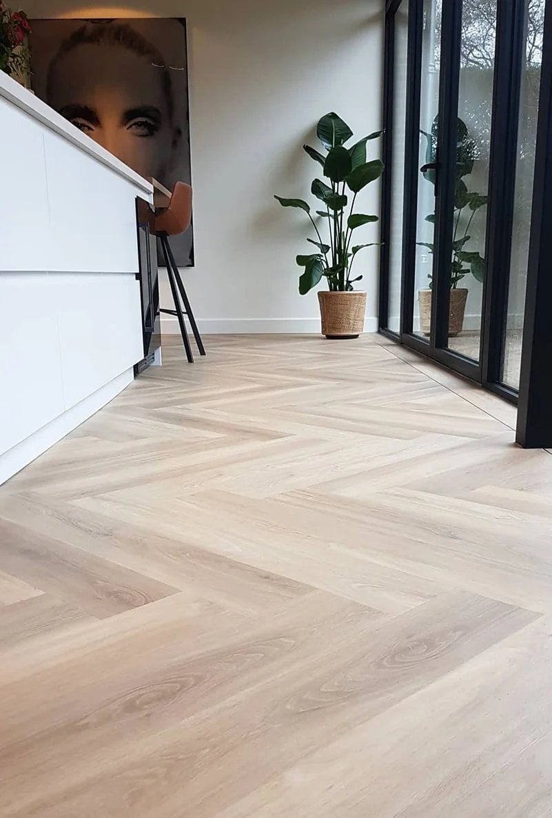 Floer Walvisgraat PVC | inclusief egaliseren en verlijmen, Kunststof, 50 tot 150 cm, Overige typen, Nieuw