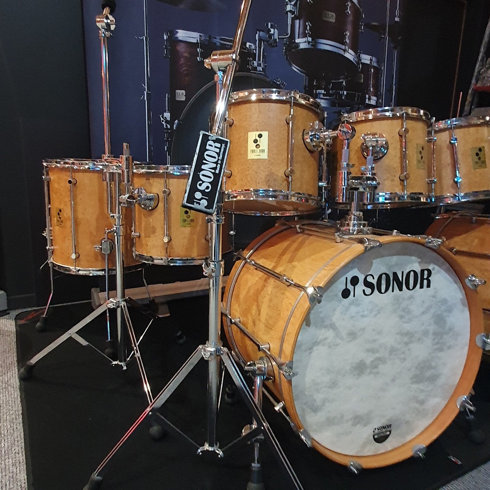 Sonor Force 3000: Scandinavische birch. Grote set- up, Muziek en Instrumenten, Ophalen of Verzenden, Zo goed als nieuw, Sonor