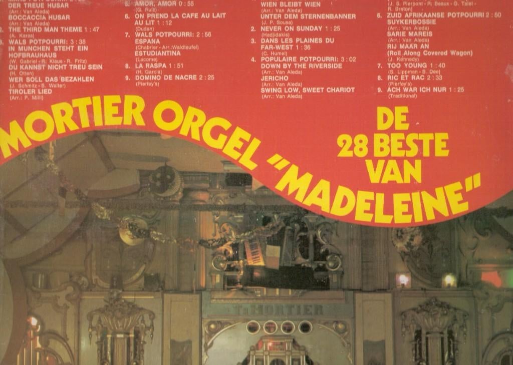 Mortierorgel " Madeleine " - Palette 1974 LP [STREETORGAN), Ophalen, Gelezen, Artiest