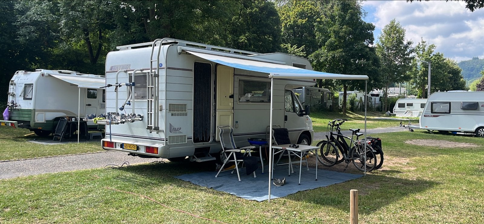 Hymer camper in nette en origionele staat, Brandblusser, Alkoof, Ringverwarming, Fiat