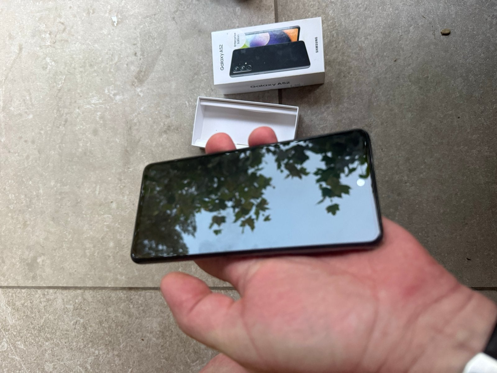 Samsung Galaxy A52 Enterprise Edition Zwart, Telecommunicatie, Mobiele telefoons | Samsung, Zwart, Touchscreen, Ophalen of Verzenden