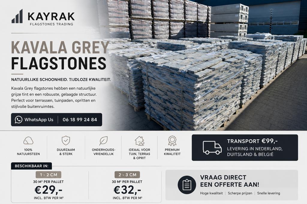 Flagstones, Ophalen of Verzenden, Zo goed als nieuw, Natuursteen, Terrastegels