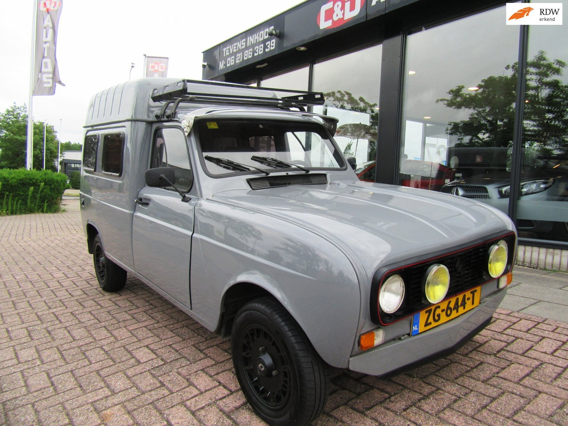Renault 4 R 4-1100 Kombi 1989 GERESTAUREERD NARDO GREY, Auto's, Renault, Voorwielaandrijving, Stof, Zwart, 4 cilinders