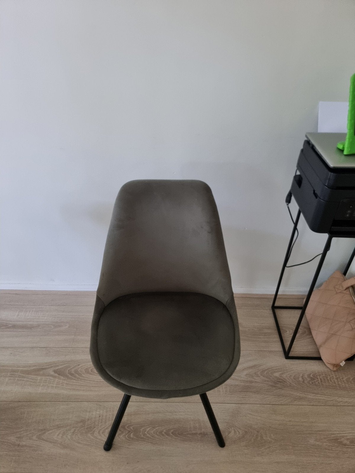 4 fluwelen stoelen - Groen, Ophalen, Overige kleuren, Zo goed als nieuw, Vier