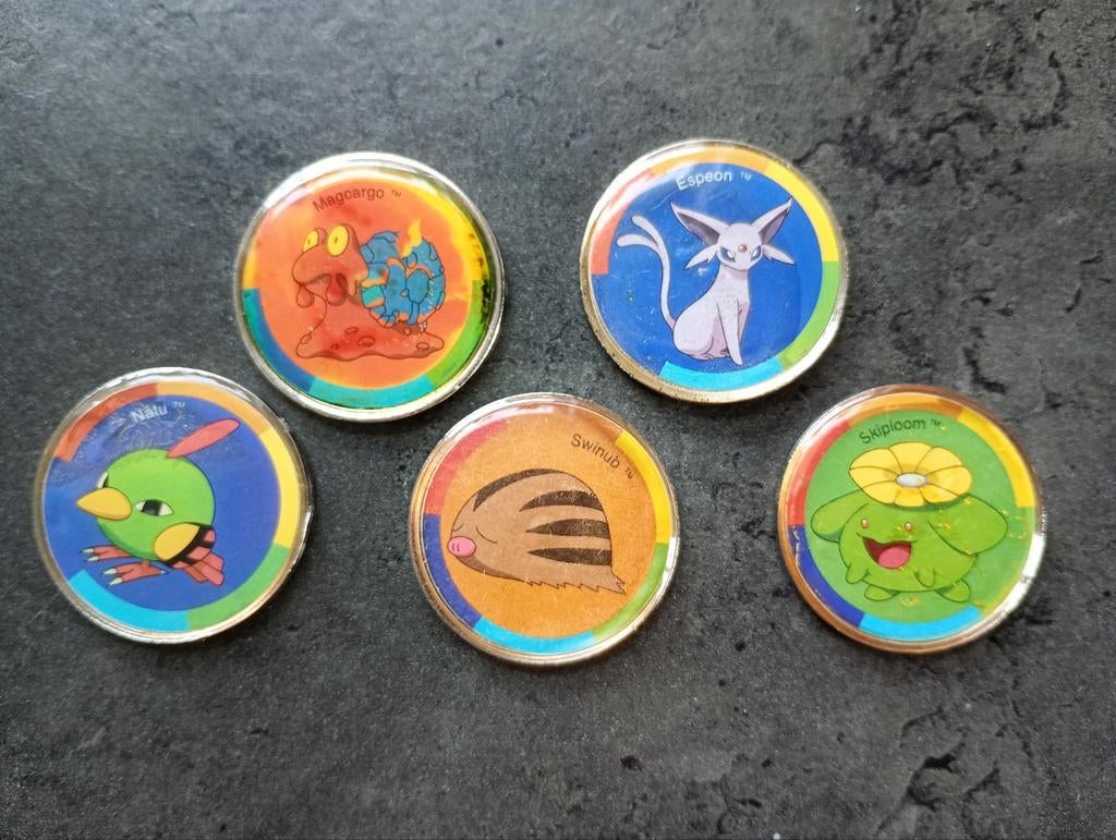 Pokemon munten uit 2001, Hobby en Vrije tijd, Verzamelkaartspellen | Pokémon, Ophalen, Overige typen