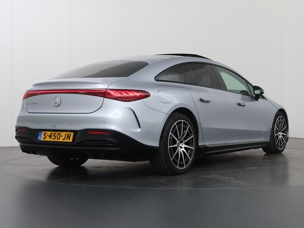 Mercedes-Benz EQS 450+ AMG Line 108 kWh | Night | Panoramada, Auto's, Mercedes-Benz, Gebruikt, 124 €/maand, Parkeerassistent, EQS