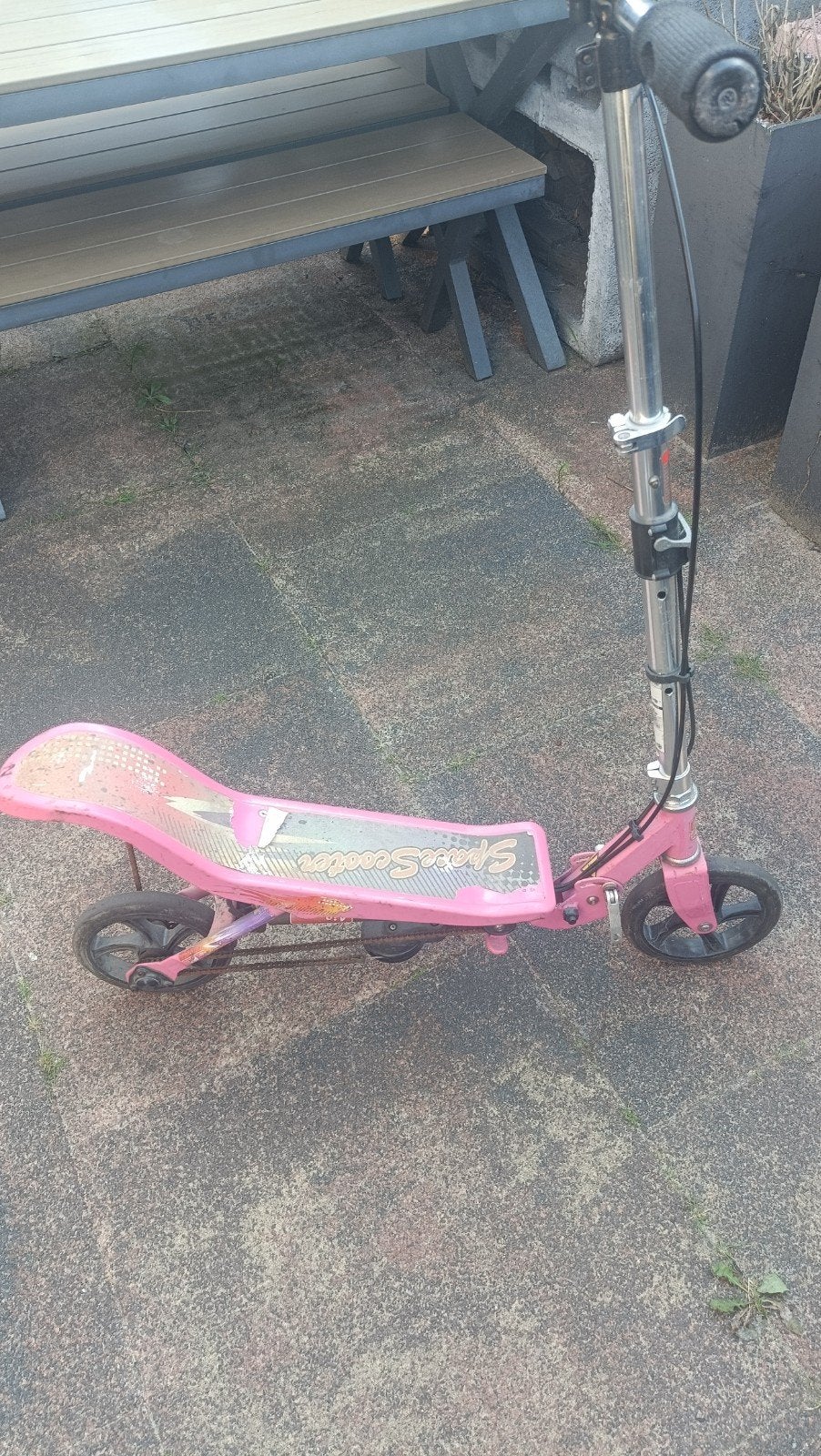 Spacescooter roze (opvouwbaar), Fietsen en Brommers, Steps, Ophalen, Gebruikt, Overige typen, Spacescooter x560 groot model