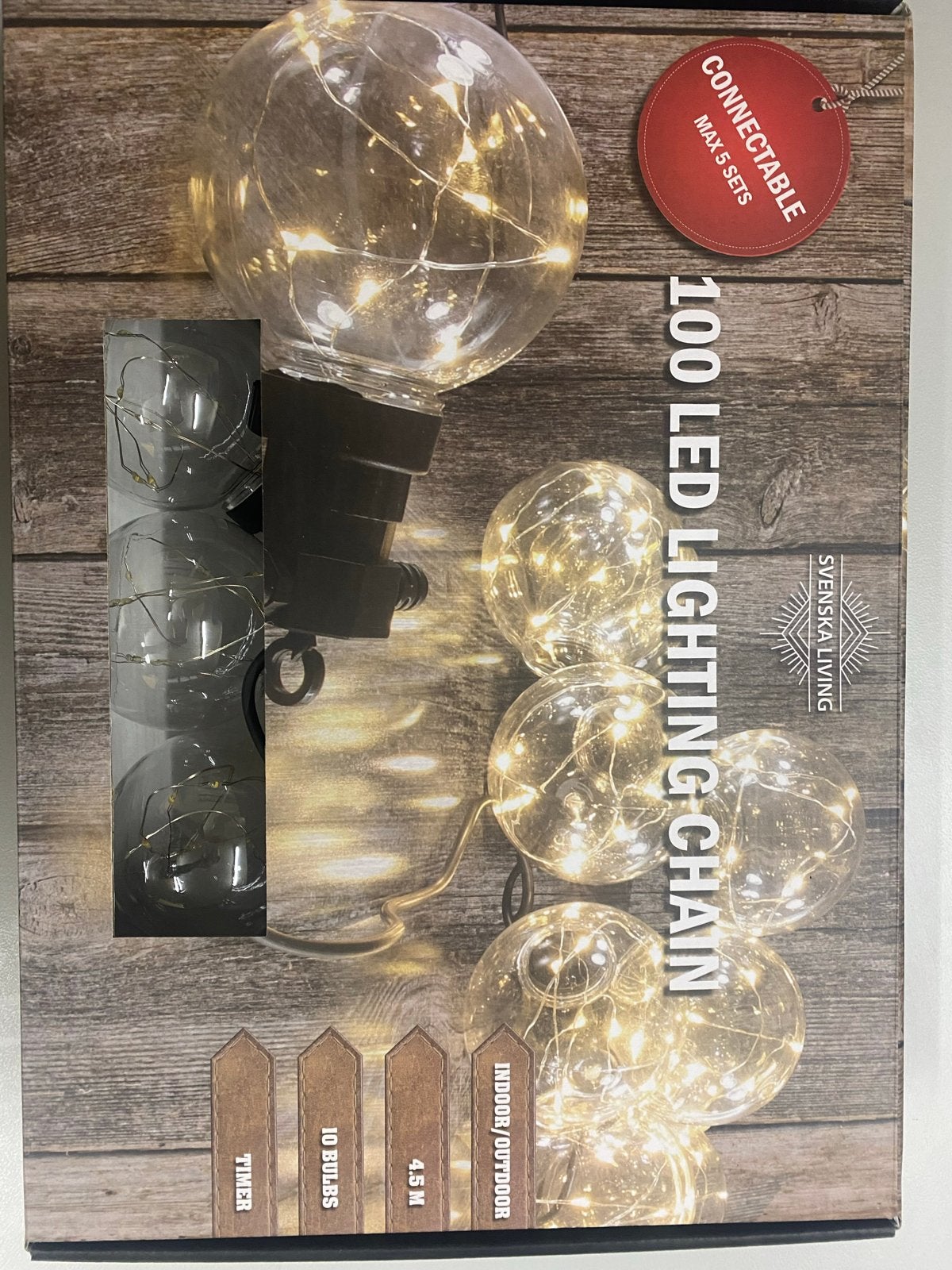 Svenska Living 100 LED Lichtketting - Nieuw, Onbekend, Nieuw, Ophalen of Verzenden, Onbekend