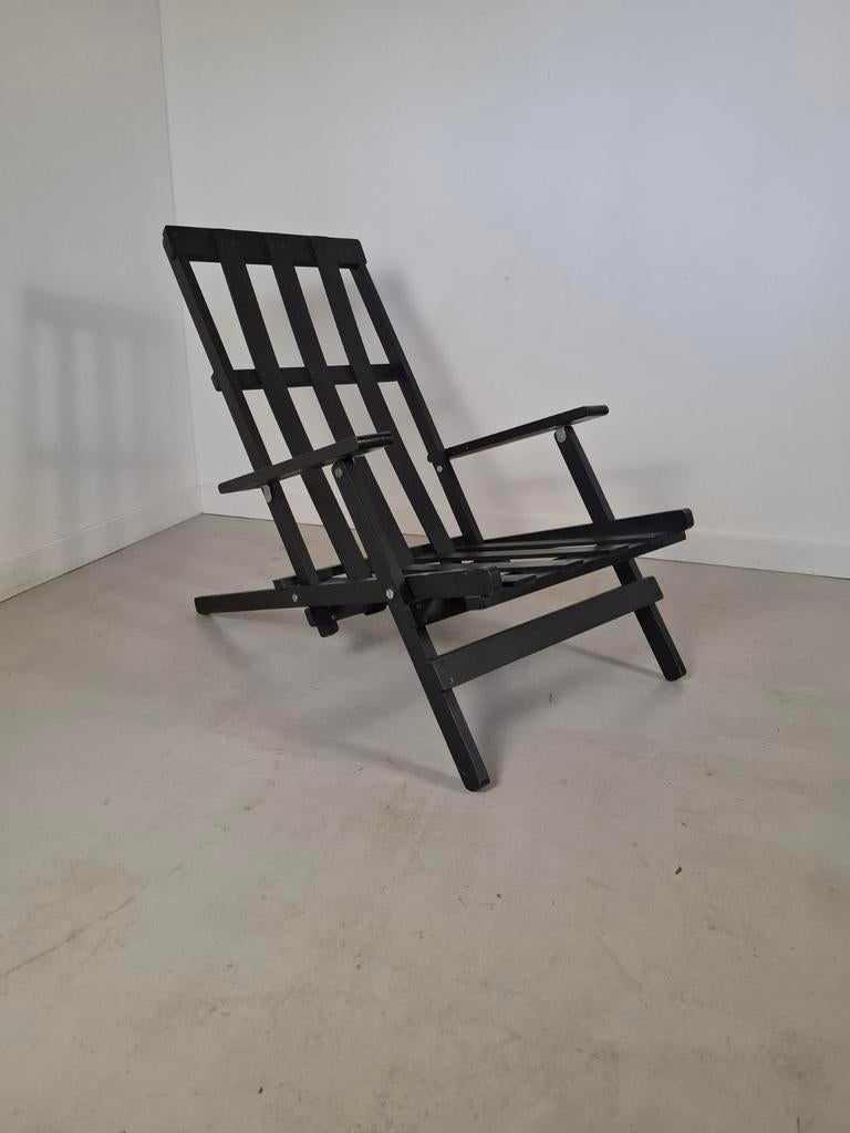 Vintage design stoel Dino Gavina folding deck chair, Ophalen of Verzenden, Gebruikt, 50 tot 75 cm