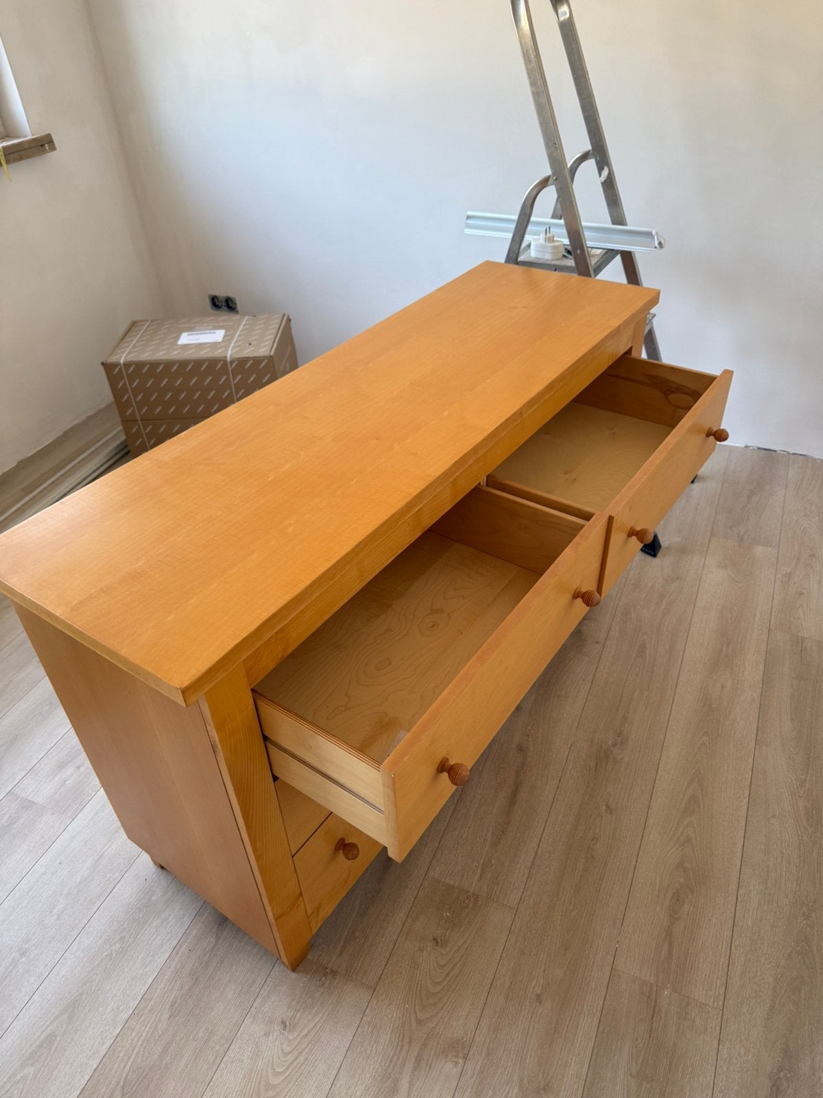 Houten dressoir kast, Ophalen, Gebruikt, 70 tot 120 cm, 120 tot 170 cm