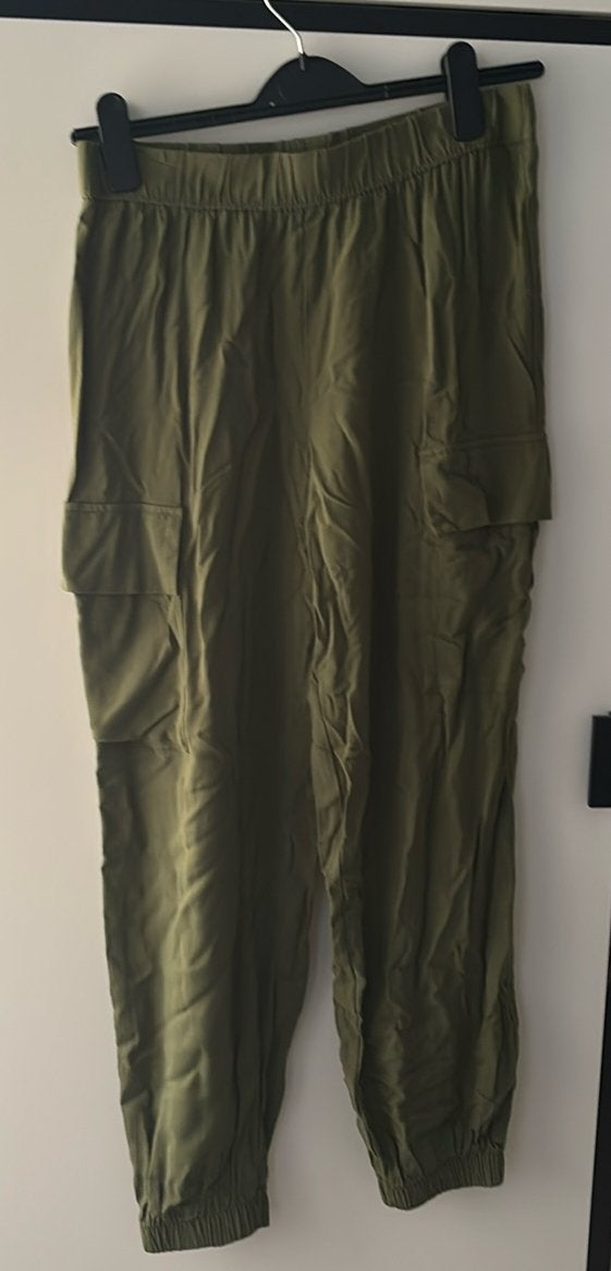 Groene cargo pants, Zo goed als nieuw, Lang, Groen, Ophalen