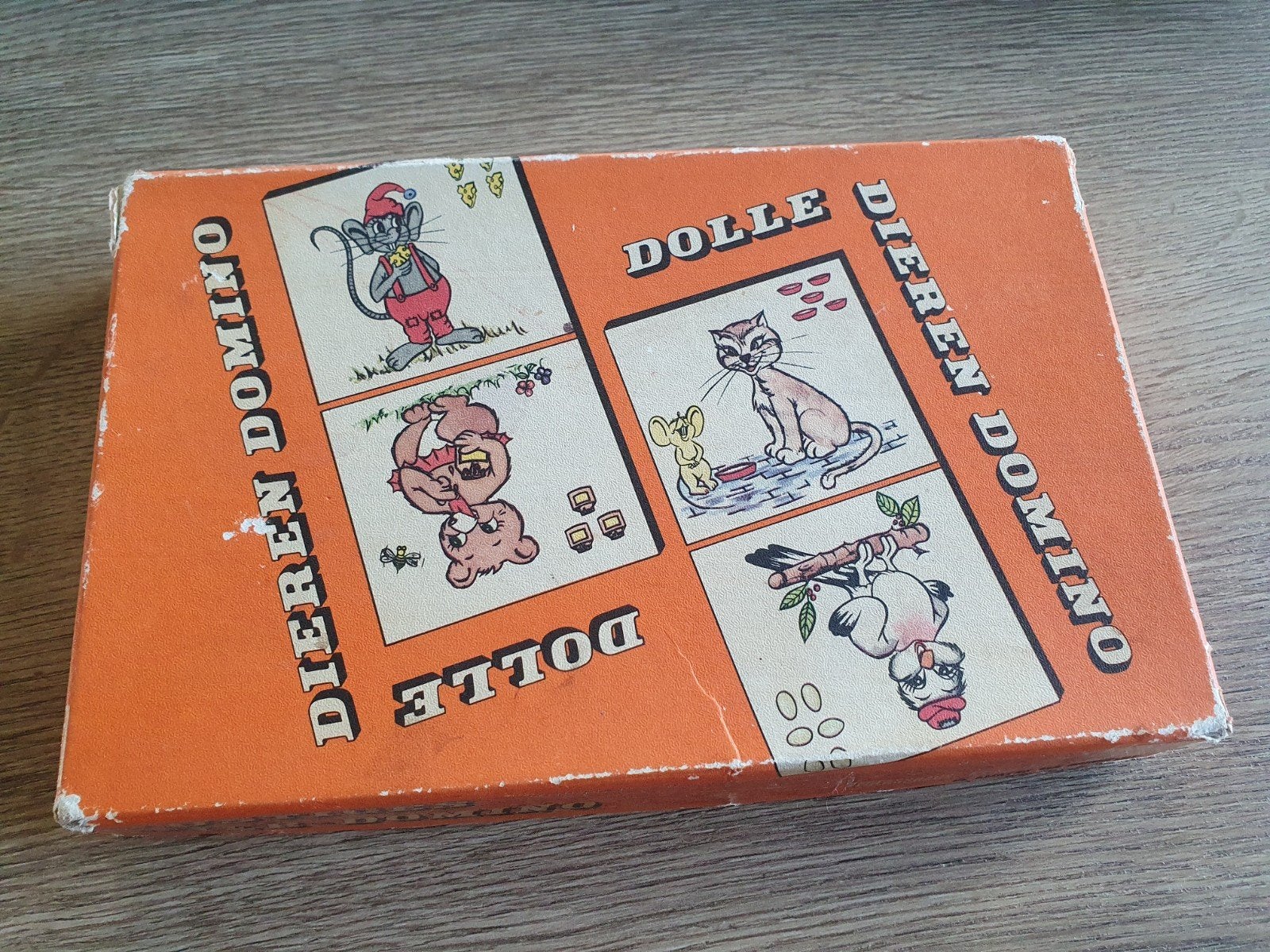 dolle dieren domino van Clipper uit de jaren 60, Ophalen of Verzenden, Gebruikt