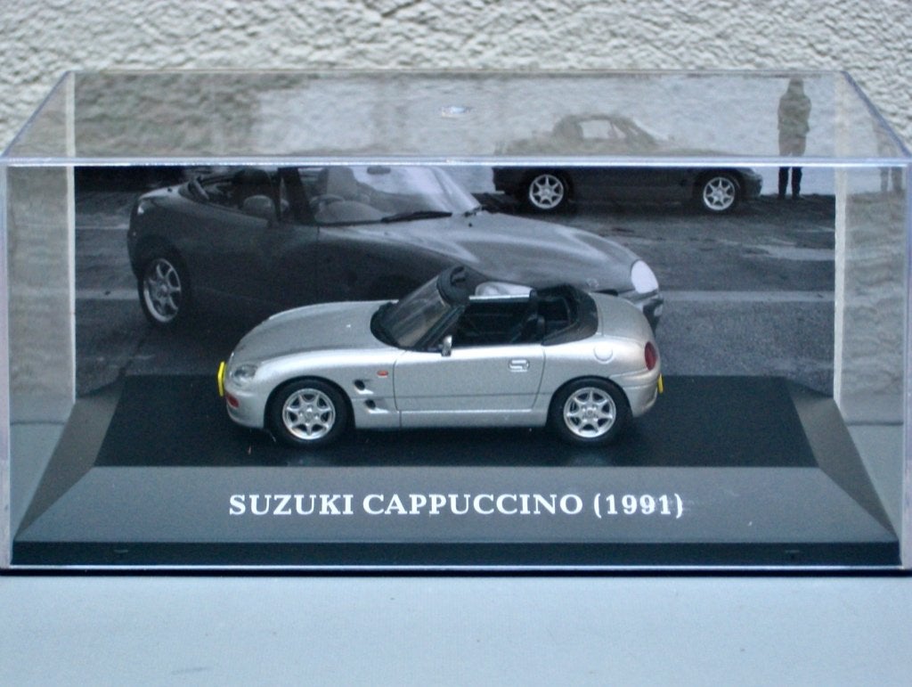 Suzuki Cappuccino roadster 1991 Altaya micro cars 1:43, Ophalen of Verzenden, Nieuw, Auto, Overige merken