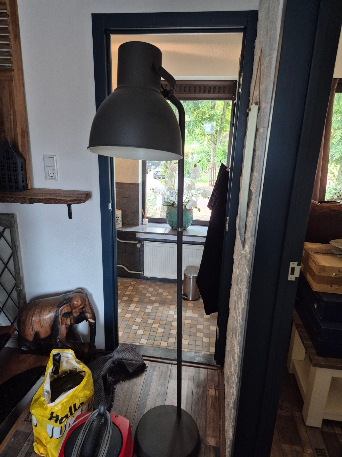 staan lamp, Huis en Inrichting, Lampen | Hanglampen, Ophalen, E27 (groot), Metaal, Landelijk
