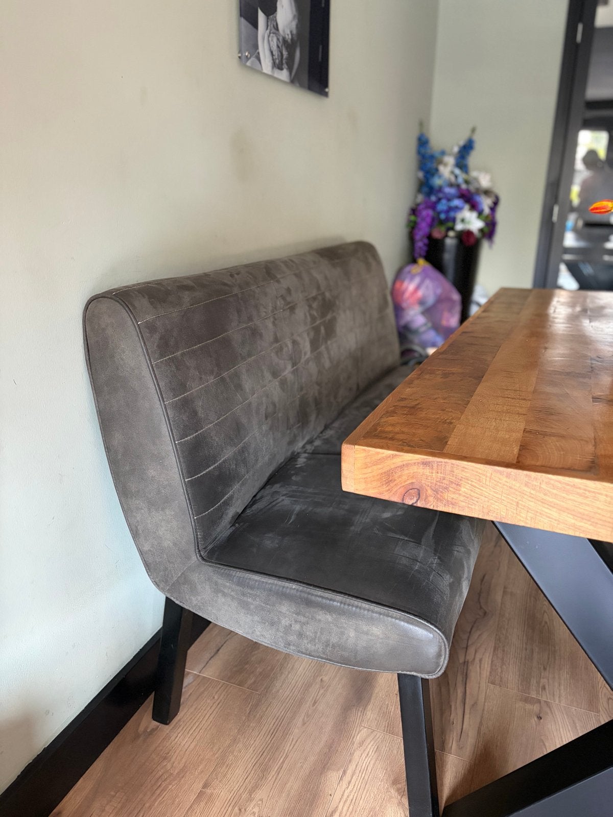 Eettafel bank en 3 stoelen van Haco, goede staat, Ophalen, Drie, Zo goed als nieuw, Stof