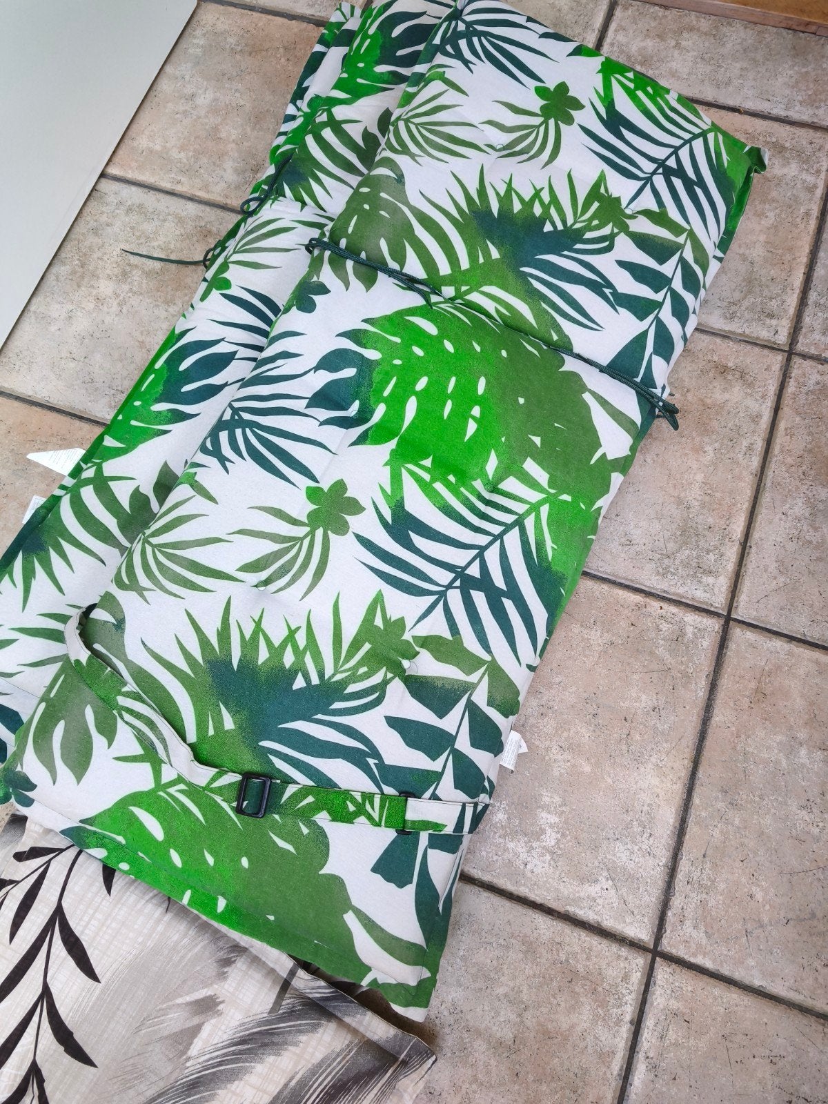 Comfortabele tuinstoelkussens met tropische print, Tuin en Terras, Ophalen, Gebruikt