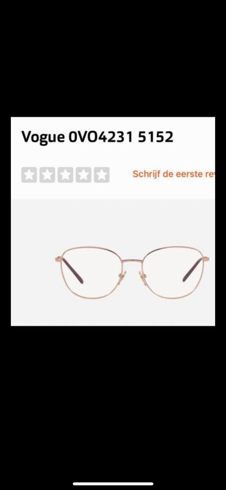 Vogue  Montuur ovo 4231 5152 Cat's eye, Overige merken, Nieuw, Ophalen of Verzenden, Roze