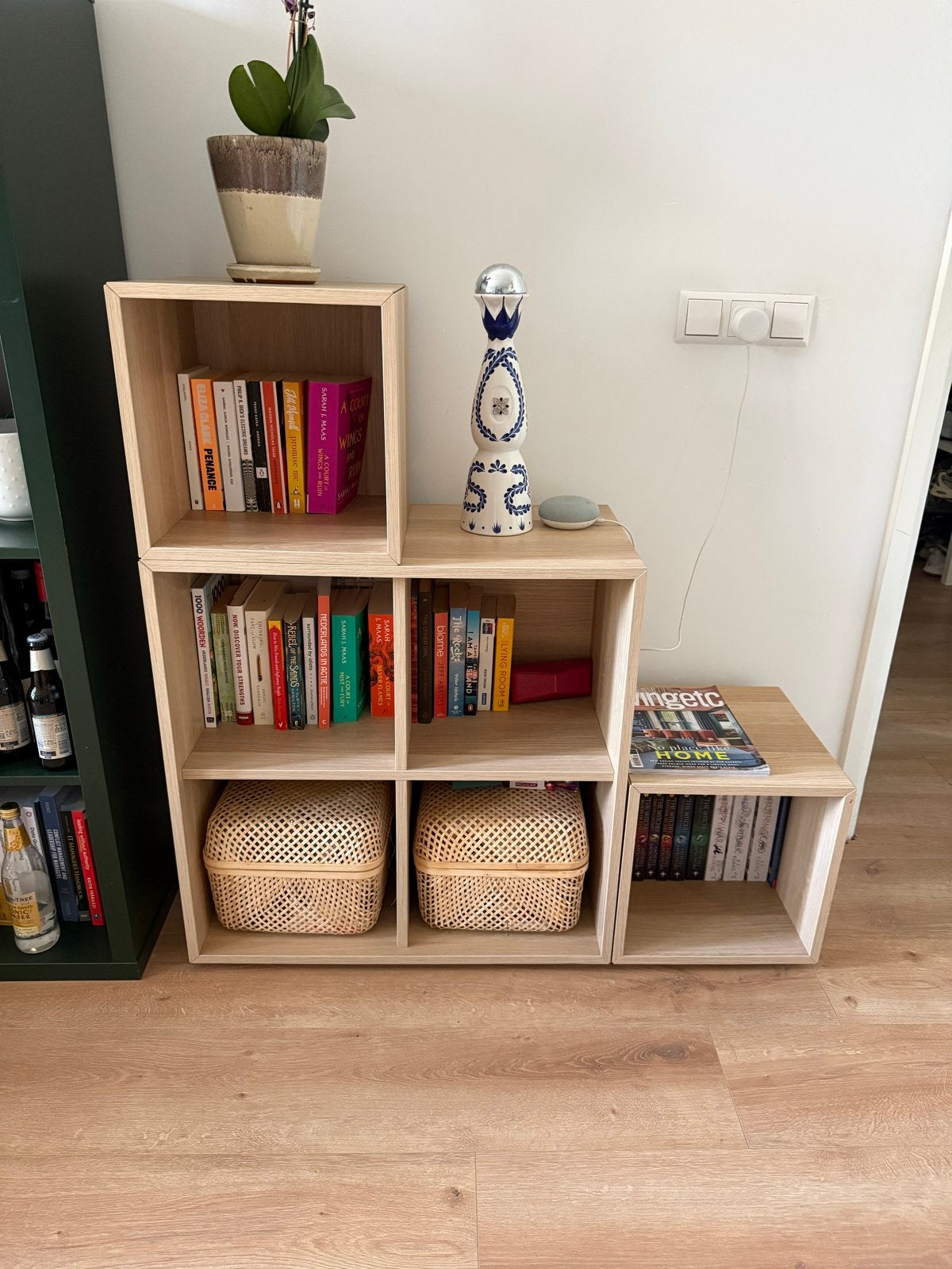 Ikea Eket Kastje / Boekenkast - Lichtbruin, Huis en Inrichting, Ophalen, Met plank(en), 100 tot 150 cm, Zo goed als nieuw