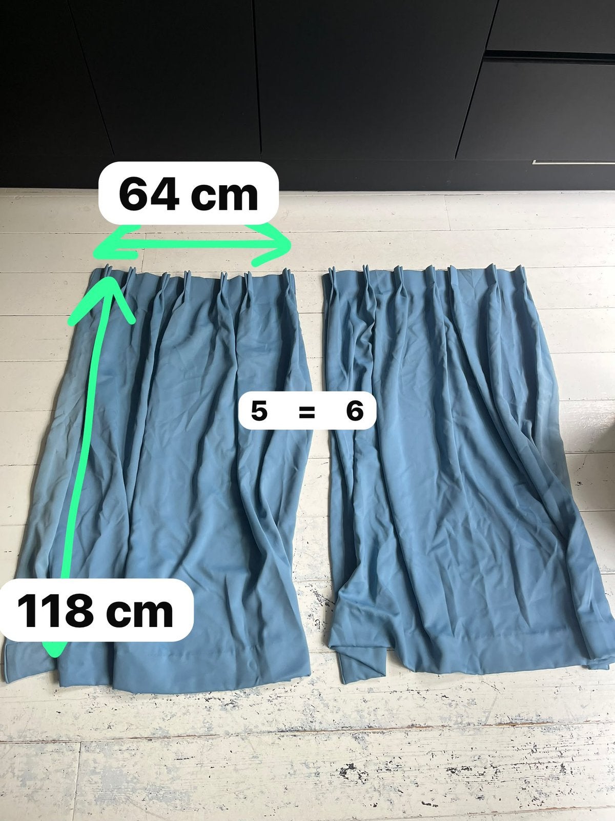 Blauwe zeer verduisterende gordijnen, Huis en Inrichting, Ophalen, Gebruikt, Blauw, Gordijn