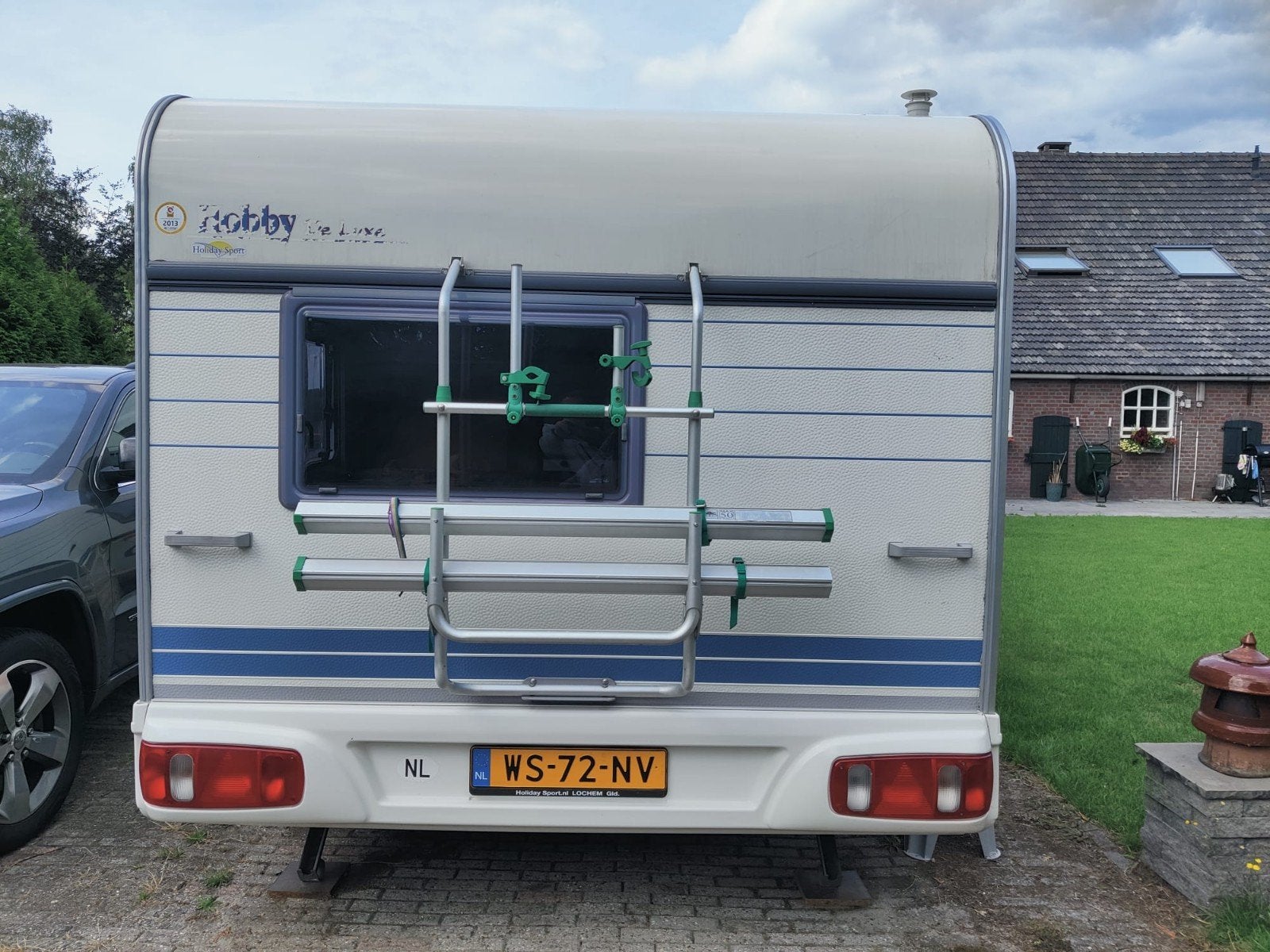 nette caravan hobby de luxe 440, Hobby, Treinzit, 4 tot 5 meter, Tot en met 4