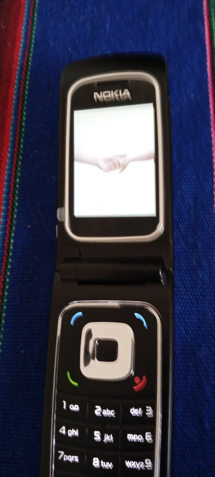 Nokia -6555 flip zilver kleur, Ophalen of Verzenden, Gebruikt, Zilver, Inklapmodel