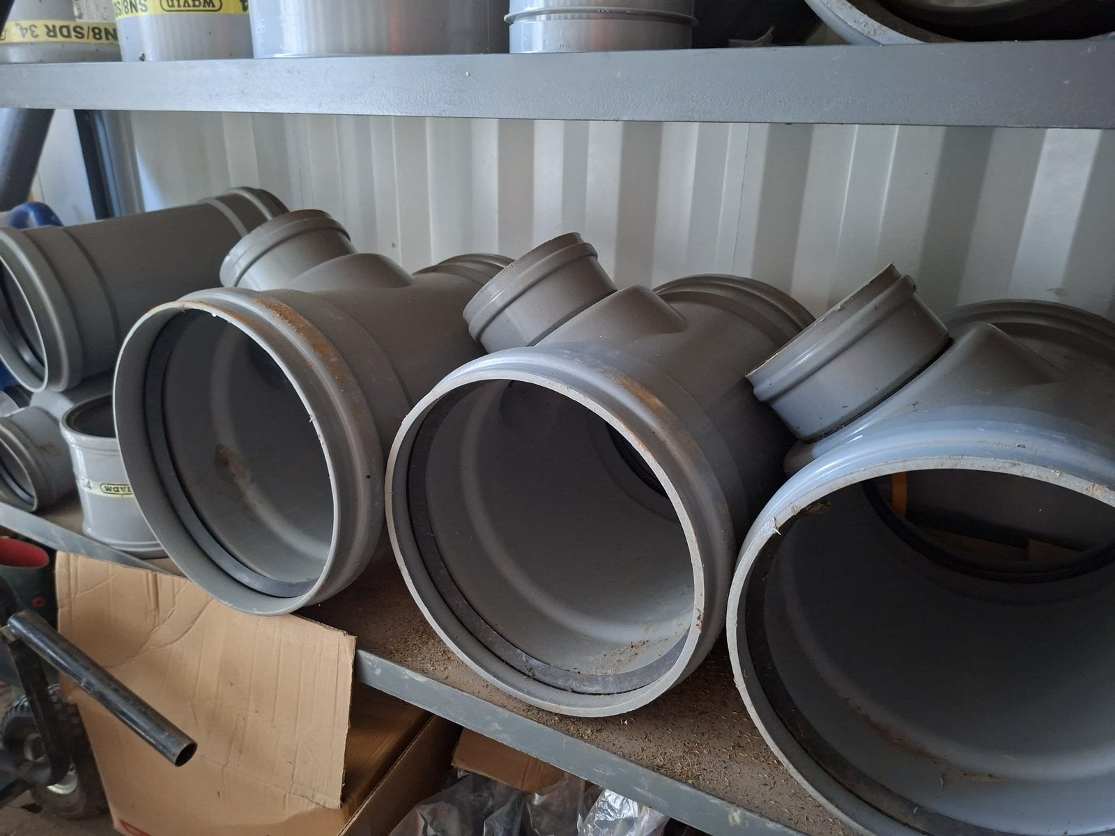 Diverse hulpstukken PVC, Doe-het-zelf en Verbouw, Buizen en Afvoer, Ophalen, Bochten, Pvc, Zo goed als nieuw