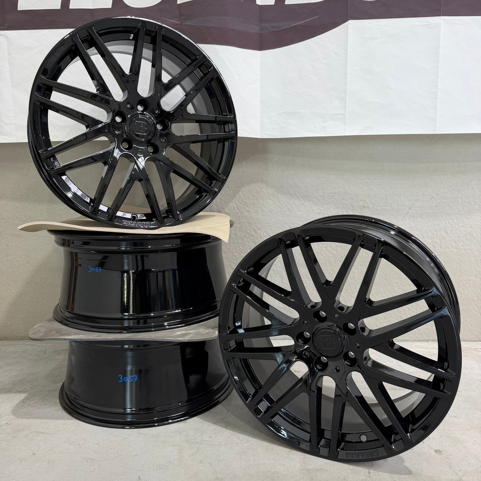 19 inch Origineel Brabus velgen Mercedes, Volkswagen, Audi, 18 inch, Velg(en), Ophalen of Verzenden, Velgen