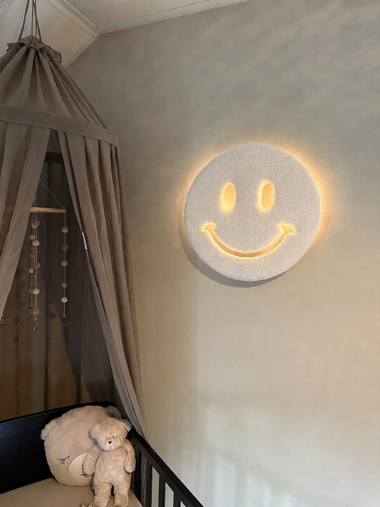 Smiley teddy wandlamp dreamlight nachtlamp wit, Draadloos, Nieuw, Ophalen of Verzenden, Wit