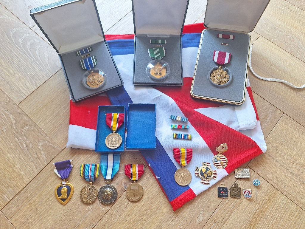 Lot Medailles, Onderscheidingen, USA, Ophalen of Verzenden, Overige materialen, Buitenland