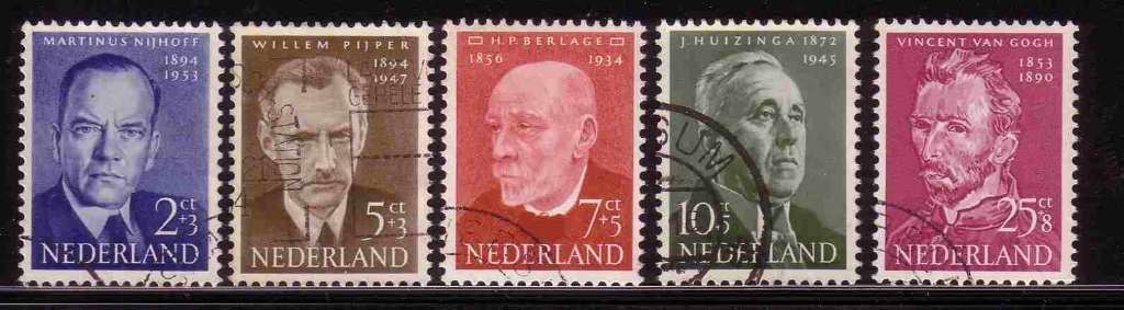 Nederland 1954 641/645 Zomer, Gest, Ophalen of Verzenden, Na 1940, Gestempeld