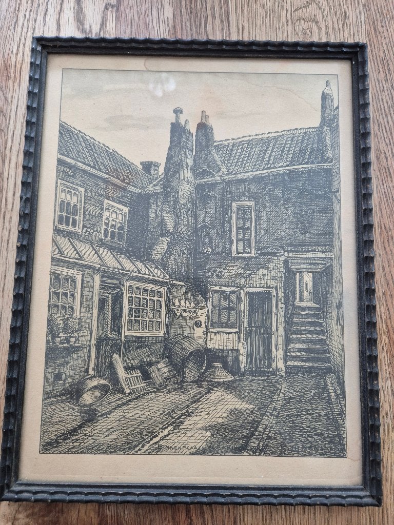 tekening Utrecht, Ophalen, Realistisch, Tekening, Stads- / dorpsgezicht