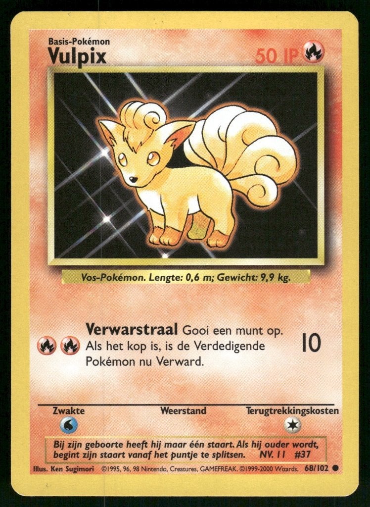 Vulpix 68/102 - Base (NL) (NM), Verzenden, Gebruikt