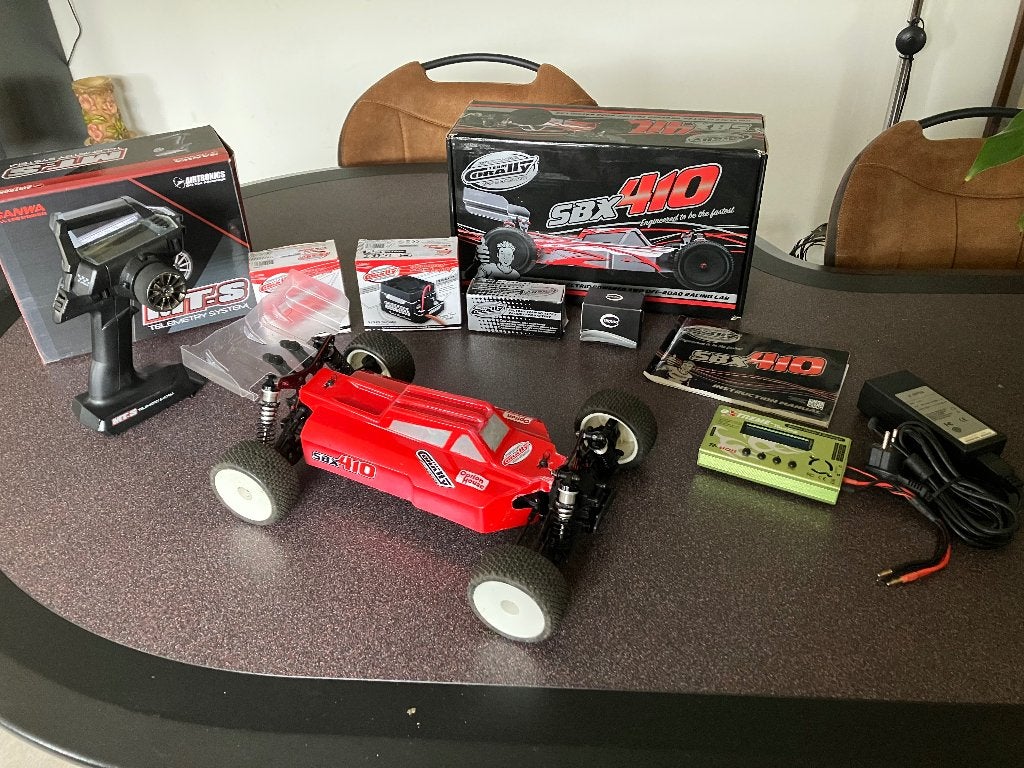 Team Corally SBX410 wedstrijd buggy, complete set., Elektro, Gebruikt, Ophalen of Verzenden, Schaal 1:10