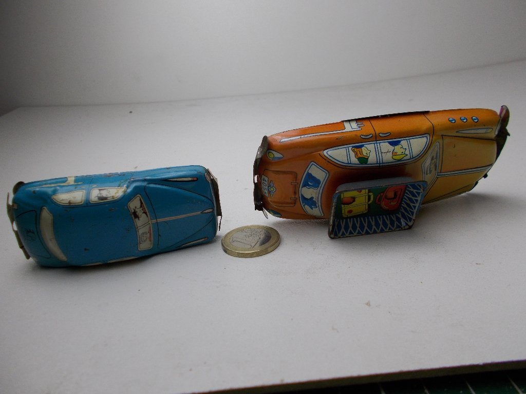 Jaren 50. Made in JAPAN. 2 X BLIKKEN AUTO'S., Ophalen of Verzenden