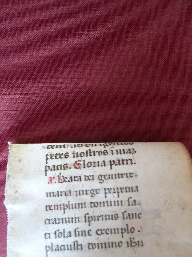 miniatuur Getijdenboek manuscript perkament 8, Italie 1400, Verzenden