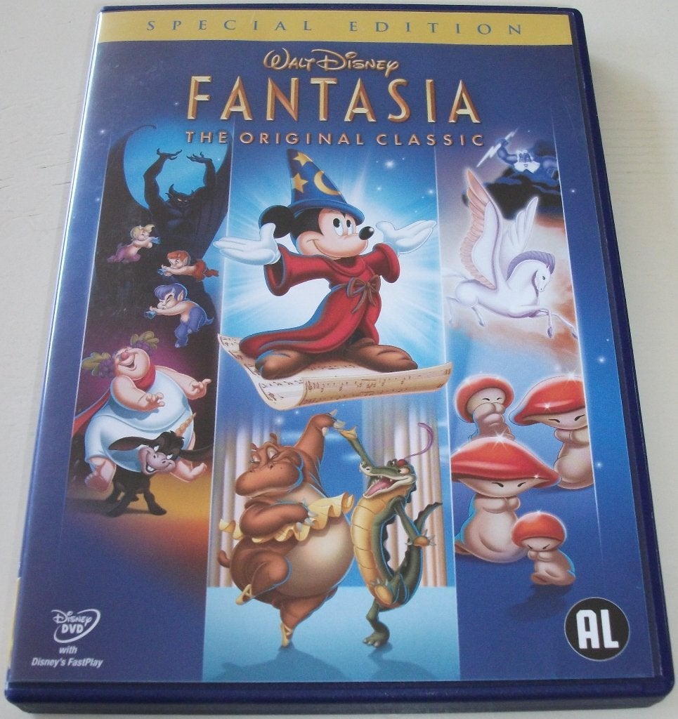 Dvd *** FANTASIA *** Walt Disney Classics 3, Nederlands, Ophalen of Verzenden, Zo goed als nieuw, Familie