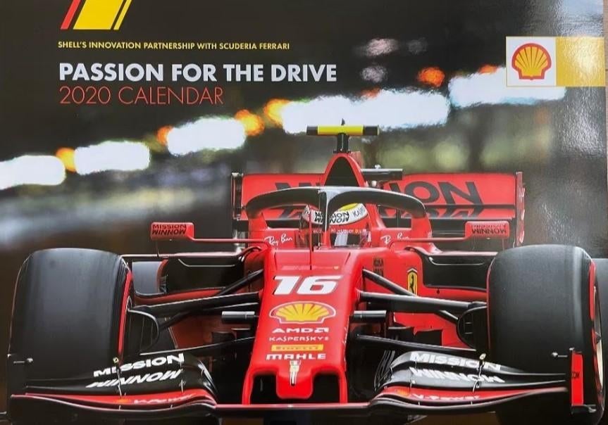 te koop aangeboden :Ferrari / Shell formule 1kalenders, Ophalen of Verzenden, Maandkalender, Gebruikt