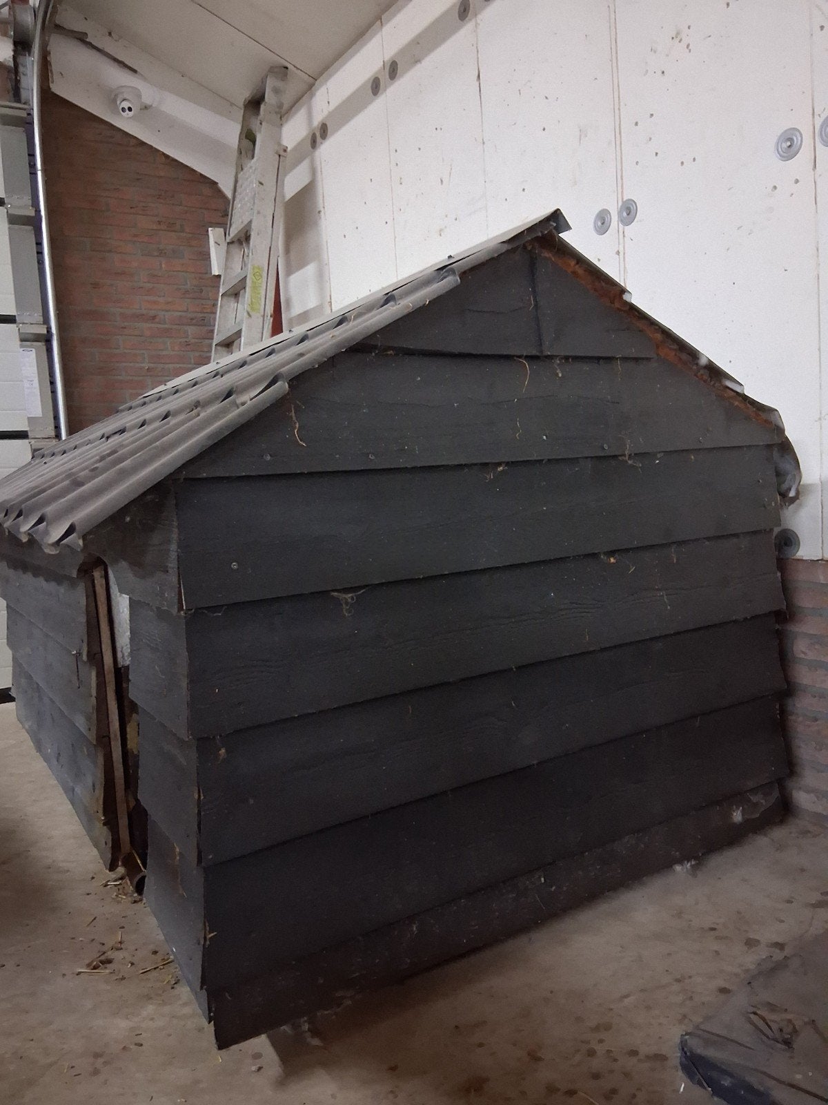 hondenhok / geitenhok /  kippenhok gebruikt €25,-, Dieren en Toebehoren, Ophalen, 110 cm of meer, 100 cm of meer