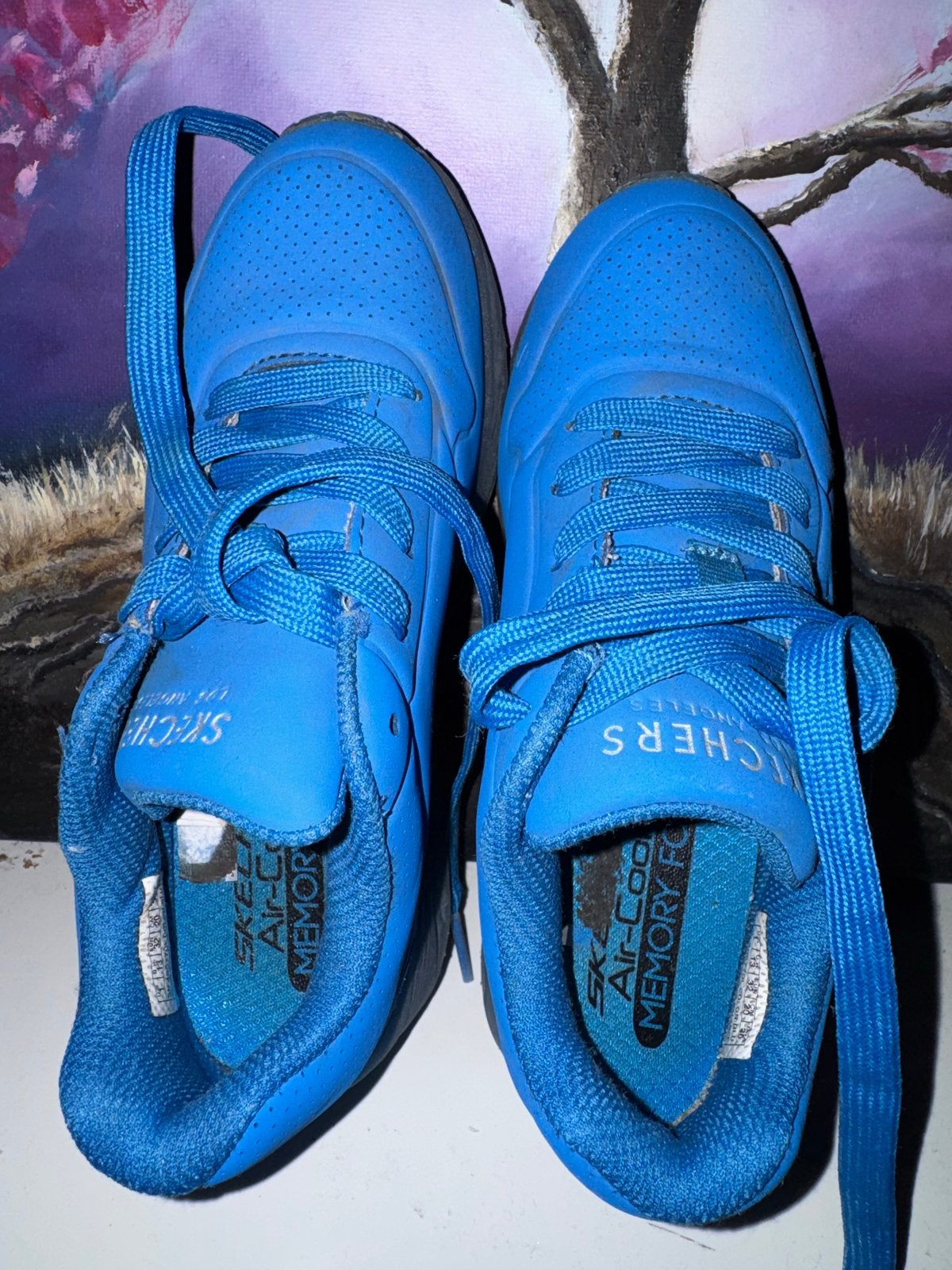 Skechers sportschoenen blauw maat 32 jongens/meisjes, Ophalen of Verzenden, Gebruikt, Jongen of Meisje, Sportschoenen