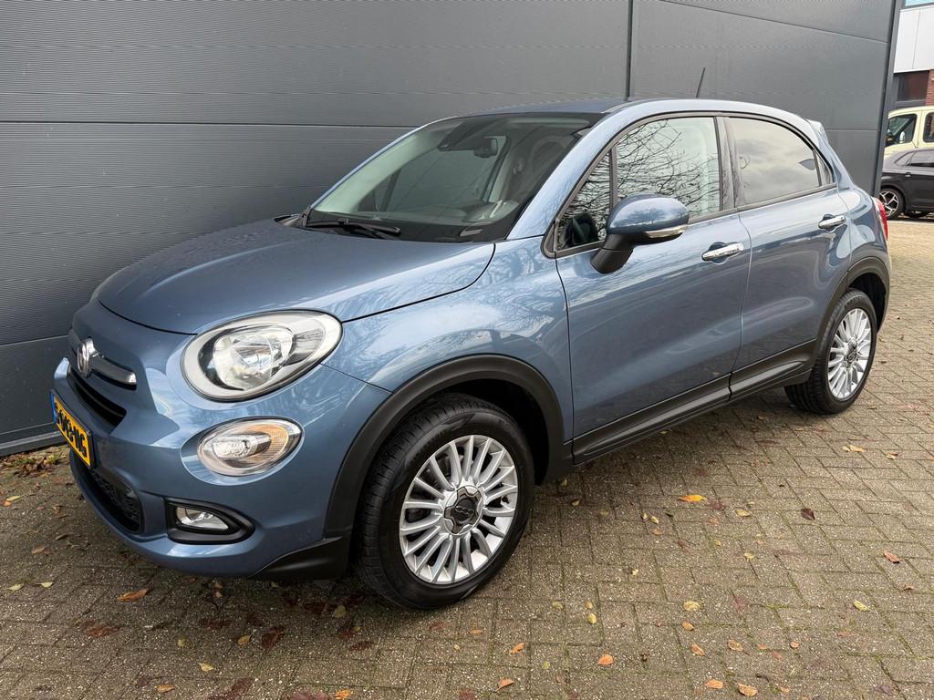 Fiat 500 X 1.4 Turbo/AUTOMAAT/NAVI/airco/cruise/stoelverwarm, Auto's, 4 cilinders, Blauw, 500X, Nieuw