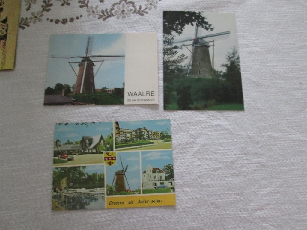 3 kaarten Aalst Waalre, molen,groeten uit, Ophalen, 1980 tot heden, Ongelopen