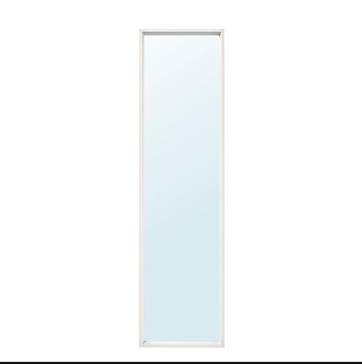 Witte rechthoekige spiegel -, Ophalen, Minder dan 50 cm, Gebruikt, 150 tot 200 cm