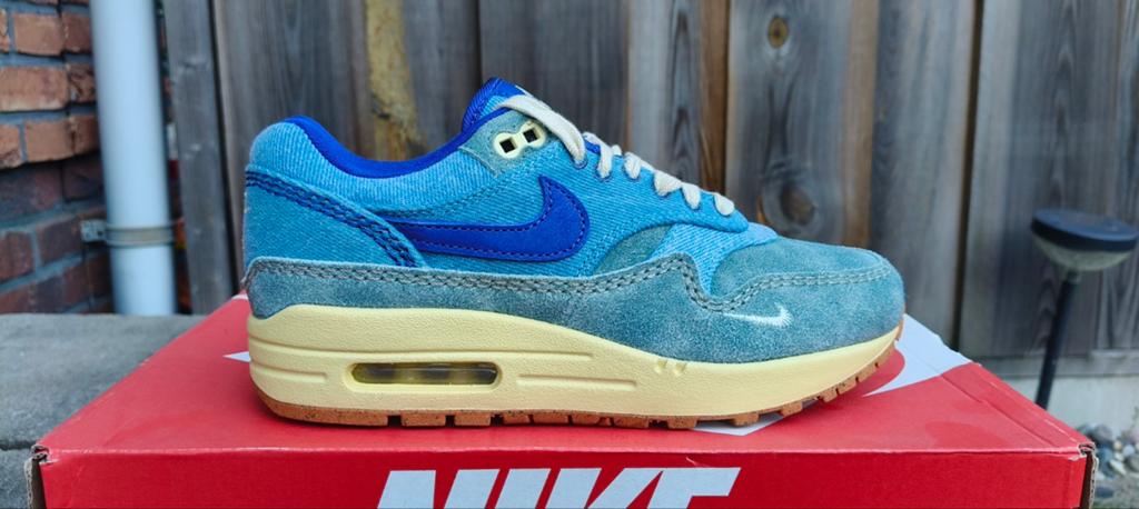 Nike Air Max 1 ' Dirty Denim ' - Sneakers - AM1, Ophalen of Verzenden, Nieuw, Blauw, Sneakers of Gympen