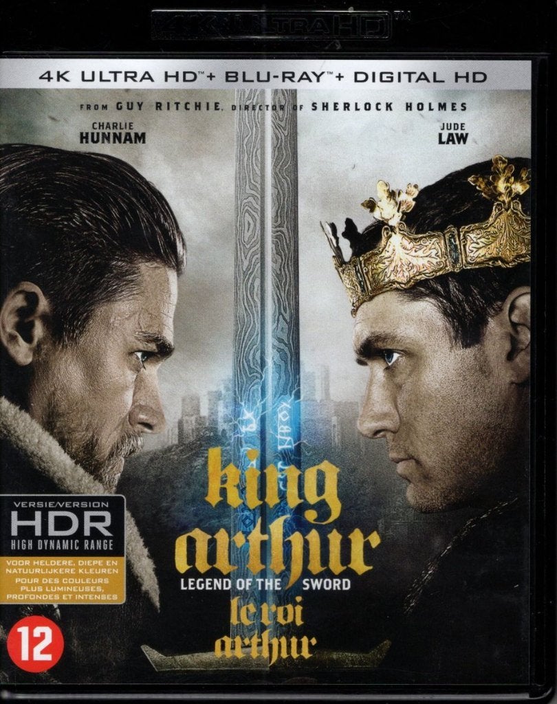 King Arthur Legend of the Sword - 4K + Bluray (2017) - NL, Verzenden, 4K Ultra HD Blu-ray, Info@warnerbros.com, Zo goed als nieuw