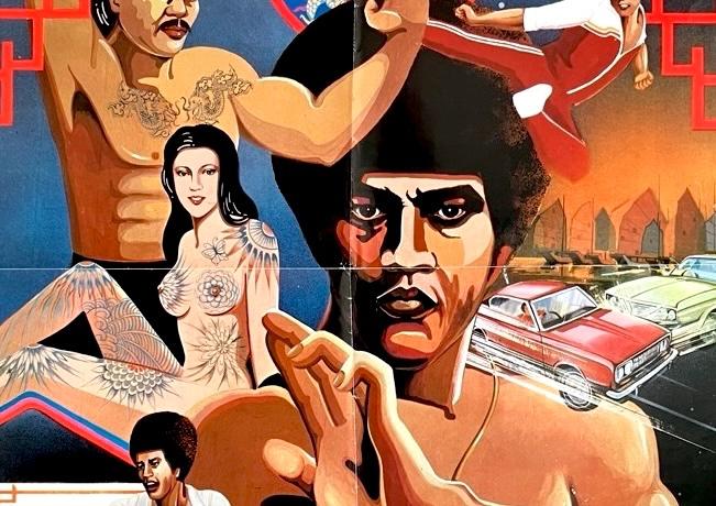 Tattoo Connection (1978) Jim Kelly - Hong Kong - Filmposter, Verzenden, Zo goed als nieuw, A1 t/m A3, Film en Tv