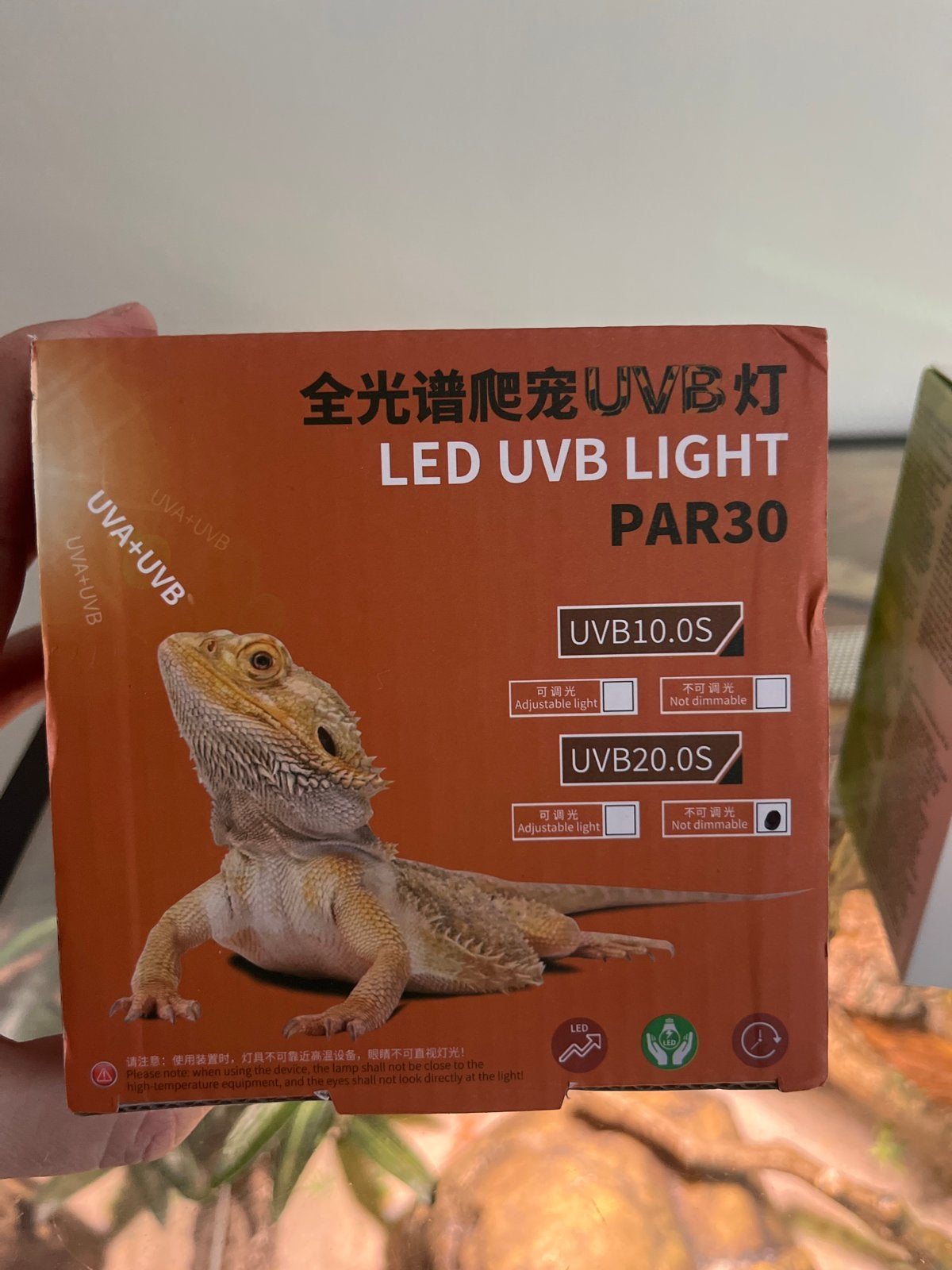 UVB LED lamp met test kaart, Ophalen of Verzenden, Nieuw, Terrarium of Paludarium