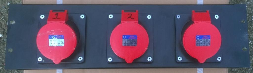 Paneel 19 inch 3-fase, 3x Uitgang 32 Ampere, Gebruikt, Ophalen of Verzenden, Nb, Nb